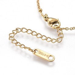 304 Stainless Steel Pendant Necklaces&nbsp;NJEW-K120-04G