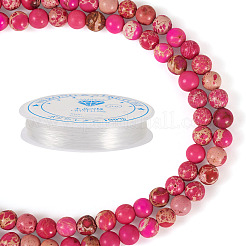 DIY Natural Regalite/Imperial Jasper/Sea Sediment Jasper Beads Bracelets  Making KIts&nbsp;DIY-TA0002-69F