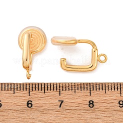 Brass Clip-on Earring Findings&nbsp;KK-K382-36G