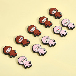 10Pcs 2 Colors Food Grade Eco-Friendly Silicone Beads&nbsp;SIL-CA0002-24