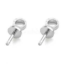 Brass Cup Pearl Peg Bails Pin Pendants&nbsp;KK-H759-31A-S