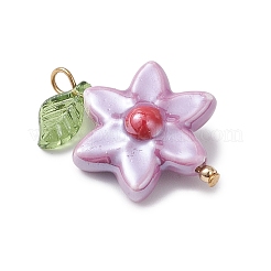 Glazed Flower Porcelain Pendants&nbsp;PALLOY-TA00353
