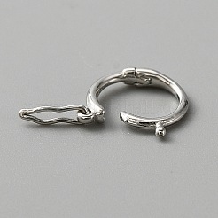 Anti-Tarnish 925 Sterling Silver Twister Clasp&nbsp;FIND-WH0126-77P