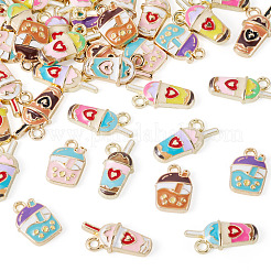 48Pcs 12 Styles Alloy Enamel Pendants&nbsp;ENAM-BG0001-10