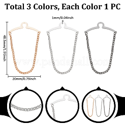 3Pcs Brass Tie Clips&nbsp;AJEW-UN0002-58