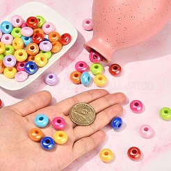 Opaque Acrylic European Beads&nbsp;FIND-CJC0003-66