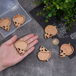 6Pcs Wood Jewelry Plate&nbsp;AJEW-PH0005-96A