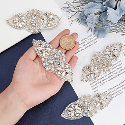 Alloy Glass Rhinestone Cloth Cabochons&nbsp;DIY-WH0265-46S