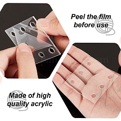 24Pcs Square Acrylic Sheet for Knitting Loom Accessories&nbsp;TOOL-GA0001-95A