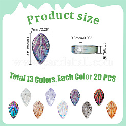 260Pcs 13 Colors Electroplate Glass Beads Strands&nbsp;EGLA-GA0001-26