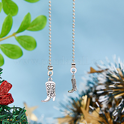Tibetan Style Alloy Ceiling Fan Pull Chain Extenders&nbsp;PALLOY-AB00189