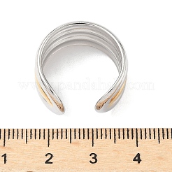 304 Stainless Steel Chunky Cuff Rings&nbsp;LS-RJEW-S626-02GP