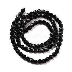 Natural Black Obsidian Beads Strands&nbsp;G-Z068-B10-02