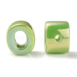 UV Plating Rainbow Iridescent Acrylic Beads&nbsp;OACR-C012-01F