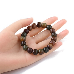Bodhi Wood Column Beaded Stretch Bracelet for Women&nbsp;BJEW-YW0001-04B