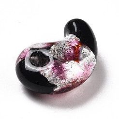 Luminous Handmade Silver Foil Lampwork Beads&nbsp;LAMP-F022-05C