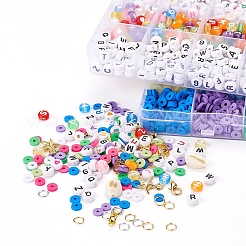 DIY Terracotta and Alphabet Beads Jewelry Making&nbsp;DIY-YW0002-59