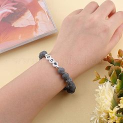 4 Strands 4 Style Unwaxed Natural Lava Rock Bead Strands&nbsp;G-OC0002-85