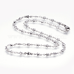 304 Stainless Steel Chain Necklaces&nbsp;STAS-P164-26