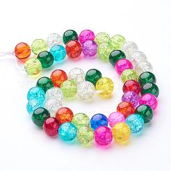 Crackle Glass Beads Strands&nbsp;GGM003