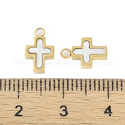 Natural Shell Charms&nbsp;STAS-P366-19G
