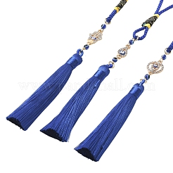 3Pcs Alloy Resin Evil Eye Pendant Decorations&nbsp;HJEW-FS00039