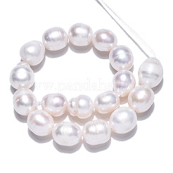Natural Cultured Freshwater Pearl Beads Strands&nbsp;PEAR-N012-09C
