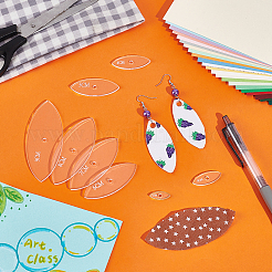 8Pcs 8 Sizes Transparent Acrylic Reusable Drawing Template for DIY Scrapbooking&nbsp;DIY-UN0006-32A