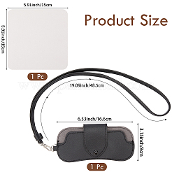 1Pc Imitation Leather Eyeglass Cases&nbsp;AJEW-CN0005-52C