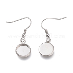 Tarnish Resistant 304 Stainless Steel Earring Hooks&nbsp;STAS-H114-09P