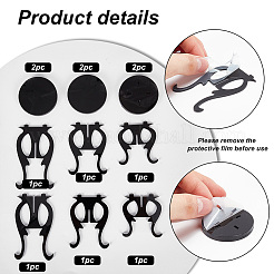 3 Sets 3 Sizes Vase Holder Shaped Acrylic Jewelry Display Stand Sets for Earrings&nbsp;ODIS-WH0043-33