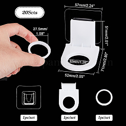 Plastic Shower Gel Bottle Rack Hook&nbsp;FIND-WH0417-67