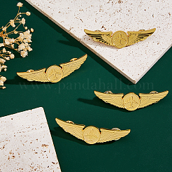 4Pcs Alloy Lapel Pin Backs for Security&nbsp;JEWB-DC0001-22A