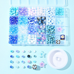 DIY Acrylic Beads Stretch Bracelet Making Kits&nbsp;DIY-FS0008-76