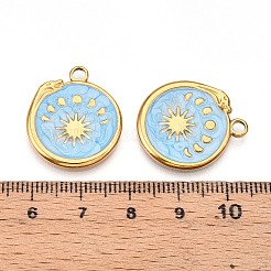 304 Stainless Steel Pendants Ion Plating(IP)&nbsp;STAS-N108-23A-G