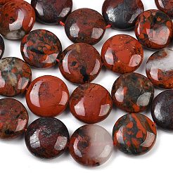 Natural Brecciated Jasper Beads Strands&nbsp;G-C220-D02-20mm