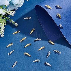 20Pcs 2 Colors Brass Charms&nbsp;KK-HY0001-25