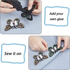 5Pcs 5 Colors Computerized Embroidery Cloth Sew on Patches&nbsp;DIY-FG0002-38