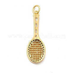 Rack Plating Brass Cubic Zirconia Pendants&nbsp;KK-K270-40G