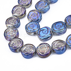 Electroplate Glass Beads Strands&nbsp;EGLA-N008-001