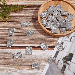 36pcs 6 style Tibetan Style Alloy Pendants&nbsp;FIND-SC0003-55