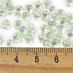 6/0 Inside Colours Fringe Glass Seed Beads&nbsp;SEED-A034-03E