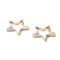 Brass Linking Rings&nbsp;LS-KK-WH0004-06G-B