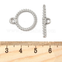 304 Stainless Steel Toggle Clasps&nbsp;STAS-L022-539P