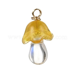 10Pcs Transparent Glass Pendants&nbsp;PALLOY-JF02944