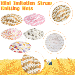 40Pcs 5 Colors Cloth Doll Hat&nbsp;AJEW-SC0031-33