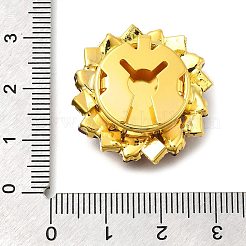 Golden Tone Alloy Rhinestone Buttons&nbsp;LS-BUTT-WH0051-02D-G