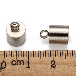 Tarnish Resistant Smooth Surface 201 Stainless Steel Cord Ends&nbsp;STAS-R063-94