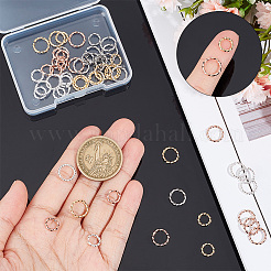 64Pcs 8 Styles 304 Stainless Steel Open Jump Rings&nbsp;STAS-UN0046-07