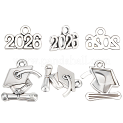 100Pcs 2 Styles Alloy Pendants&nbsp;FIND-SC0021-89AS